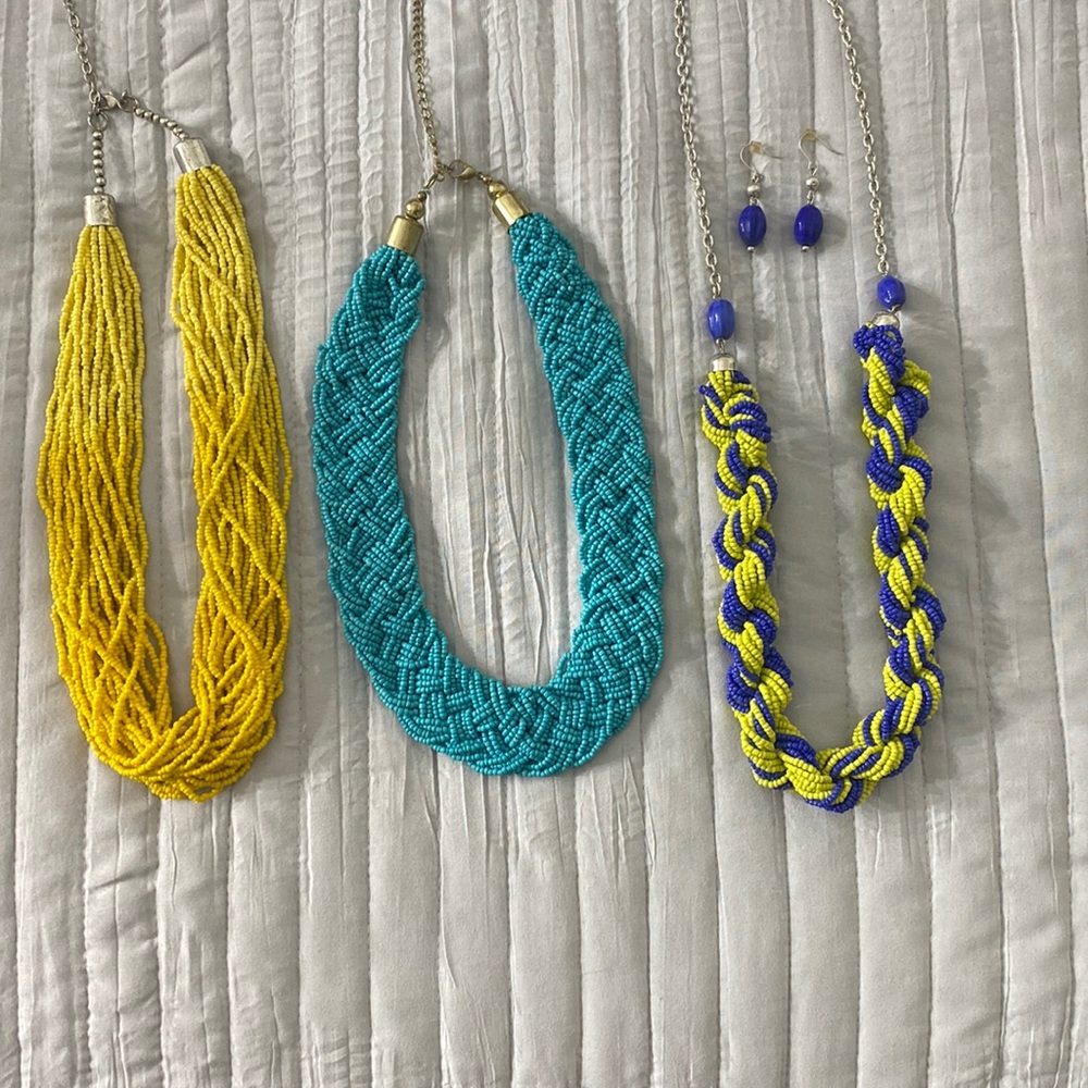 3 pack Beaded Necklaces